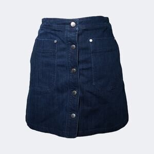 Rag & Bone Siggy Denim Mini Skirt - Indigo Size 2